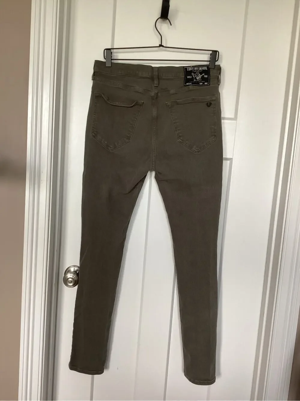 True Religion Jack Skinny Tapered Jeans Mens Size 32 Dark Wash